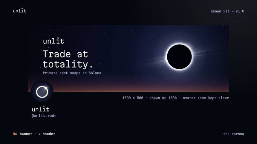 unlit — banner and header